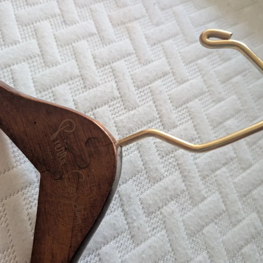 Pierre Cardin Vintage Wooden Clothing Hanger